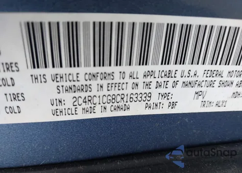 2012 Chrysler Town & Country Touring-L from USA, damaged, VIN 2C4RC1CG8CR163339